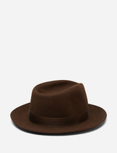 Load image into Gallery viewer, Stetson Penn Fedora Hat - Dark Brown