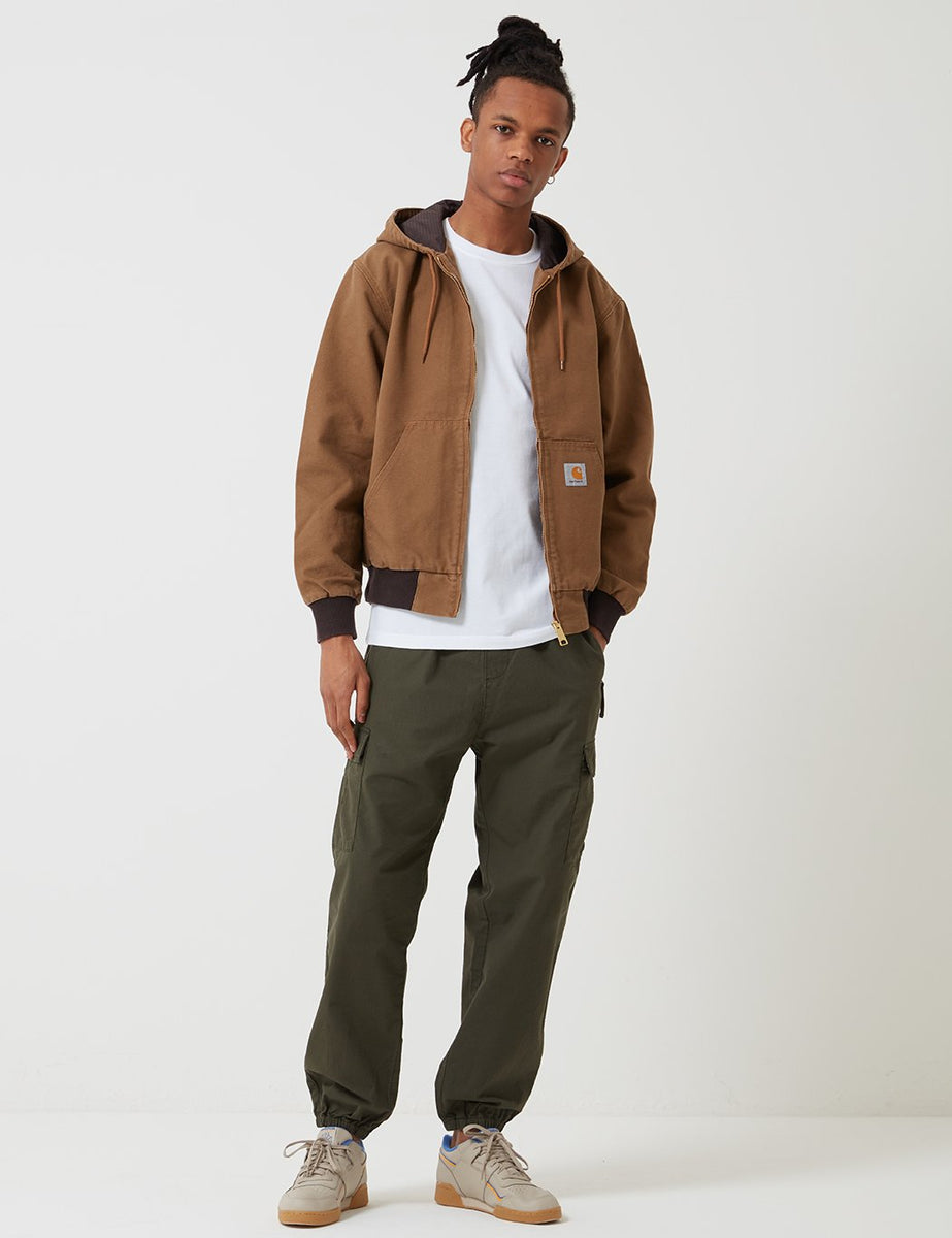 Carhartt-WIP Active Jacket Hamilton Brown Rinsed - Main Image