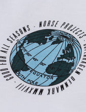 Load image into Gallery viewer, Norse Projects Niels Globe Logo T-Shirt - White