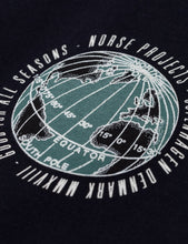 Load image into Gallery viewer, Norse Projects Niels Globe Logo T-Shirt - Dark Navy