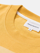 Load image into Gallery viewer, Norse Projects Johannes Block Stripe T-Shirt - Sunwashed Yellow