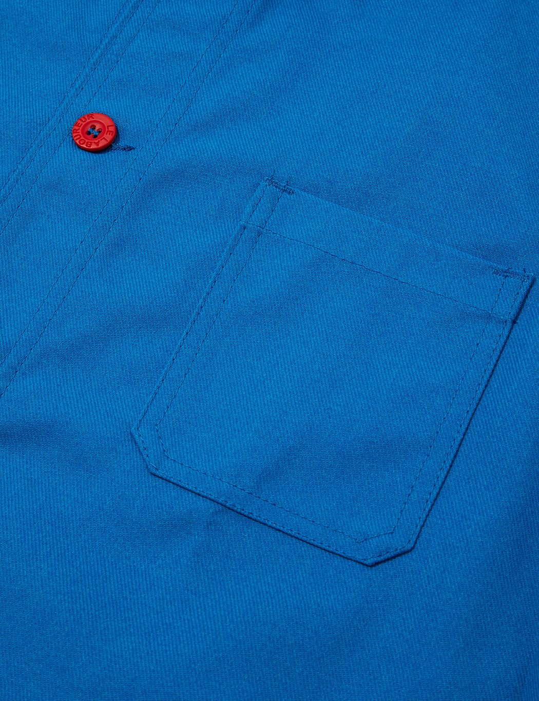 Le laboureur cotton work outlet jacket in bugatti blue