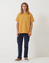 Load image into Gallery viewer, Patagonia Line Ridge Logo Pocket Responsibili-­Tee T­-Shirt - Glyph Gold
