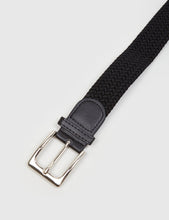 Load image into Gallery viewer, Hone Woven Plait Belt - Black
