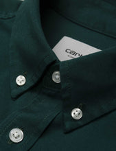 Load image into Gallery viewer, Carhartt-WIP Madison Shirt - Dark Fir Green / Merlot Red
