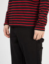 Load image into Gallery viewer, Calvin Klein Stripe L/S Turtleneck - CK Black/Red
