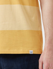 Load image into Gallery viewer, Norse Projects Johannes Block Stripe T-Shirt - Sunwashed Yellow
