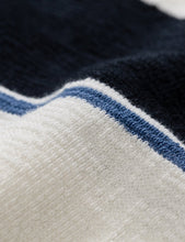 Load image into Gallery viewer, Norse Projects Johannes Textured Stripe Long Sleeve T-Shirt - Dark Navy Blue
