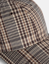 Load image into Gallery viewer, Norse Projects Compact Twill Sports Cap - Beige/Brown Check
