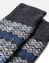 Load image into Gallery viewer, Norse Projects Bjarki Fairisle Socks - Charcoal Melange
