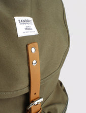 Load image into Gallery viewer, Sandqvist Roald Ground Backpack (Canvas) - Olive Green

